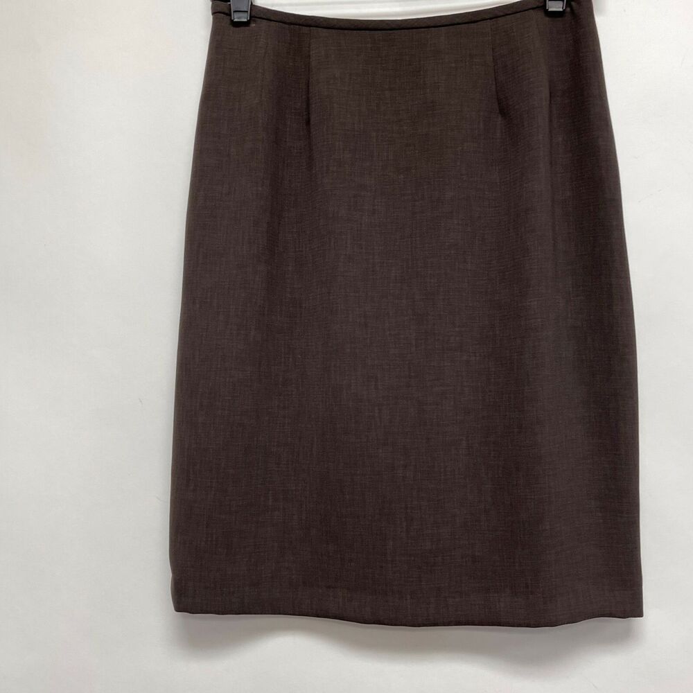 Kasper Women's‎ Straight Pencil Skirt 2 Petite Brown Lined NWT